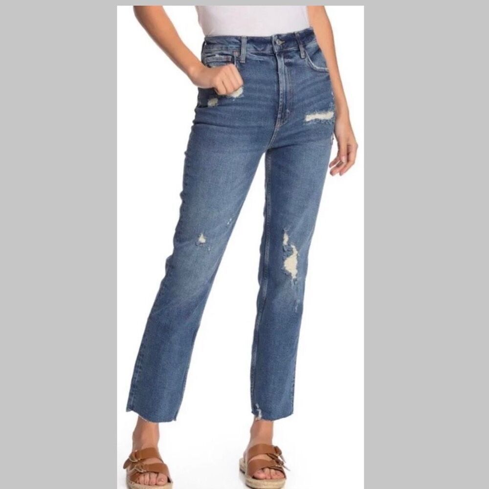 We The Free High Rise Slim Straight Jeans, Intentional Distressed, Women’s 26